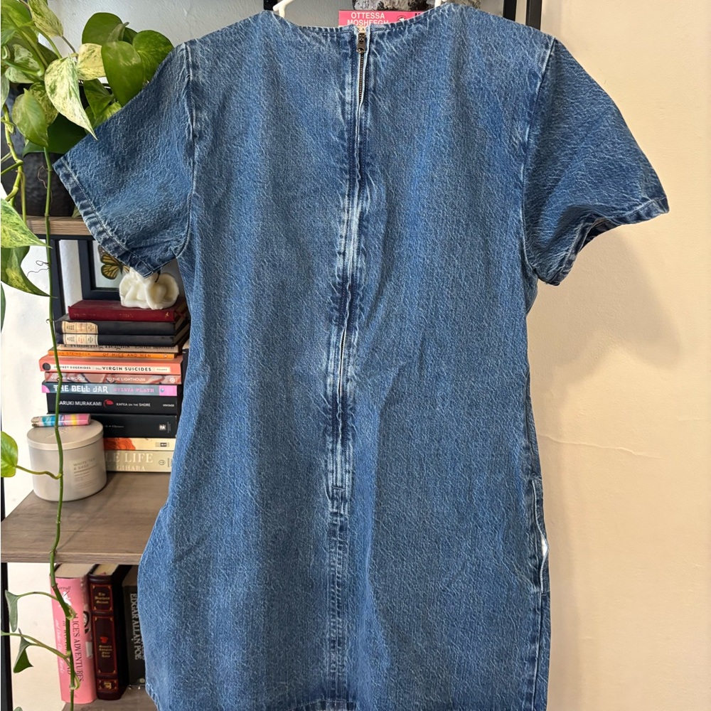 Abercrombie & Fitch Blue Denim Mini Dress - Picture 2 of 4